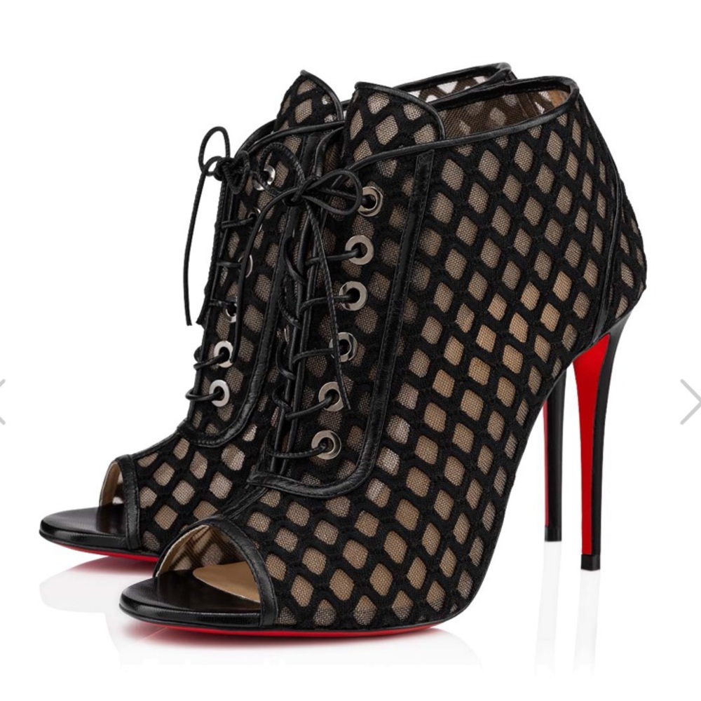 Christian Louboutin Open Ondessa - Black Lace
